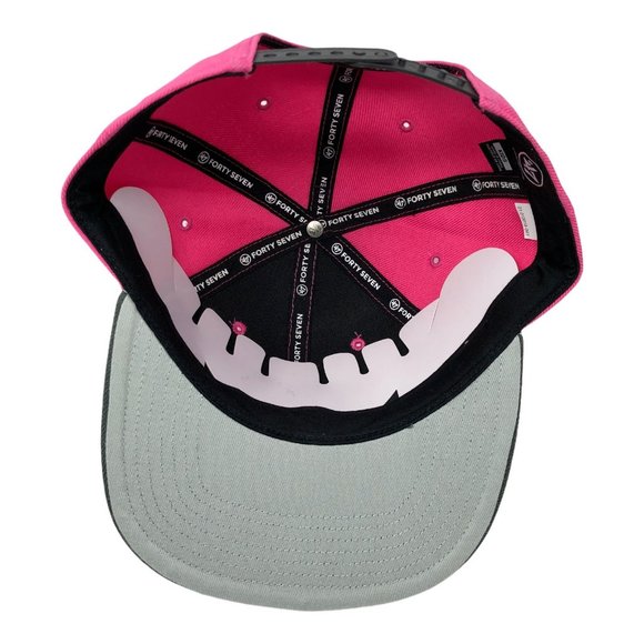 PGA Tour Youth Hat Adjustable SnapBack Pink Gray The Players 47 Captain Kids - Picture 5 of 7